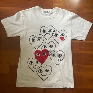 Comme des Garçons PLAY Heart Tee - Size Small - Never Worn